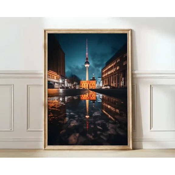 Berlin Print Germany Print Berlin Poster Berlin Map Travel Poster Germany Gift Home Decor Office Wall Art