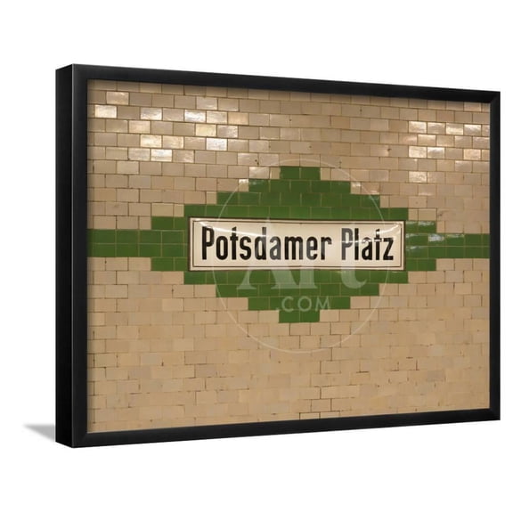 Berlin Subway Station, Framed Art Print Wall Art by hansenn Sold by Art.Com