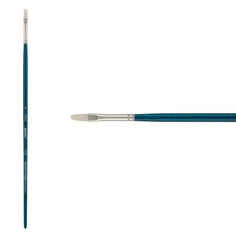 Berlin Synthetic Long-Handle Acrylic Brush, Filbert Size #2