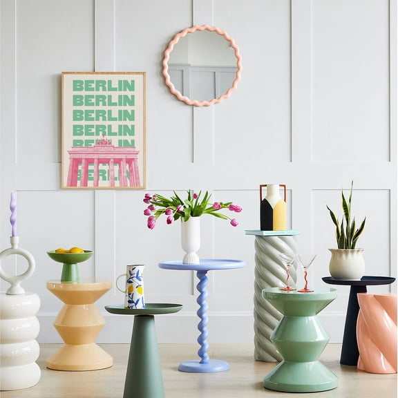 Berlin Travel Poster Pink Green Germany Exhibition Cute Trendy Wall Art Poster, Unframed Size 16x24