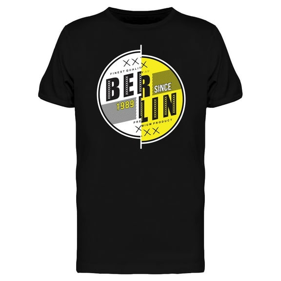 Berlin Typography Art T-Shirt Men -Image by Shutterstock, Male 3X-Large