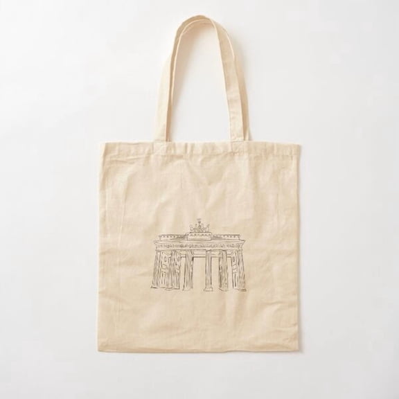 Berlin Variant 3 Canvas Tote Bags, Reusable Shopping Bag