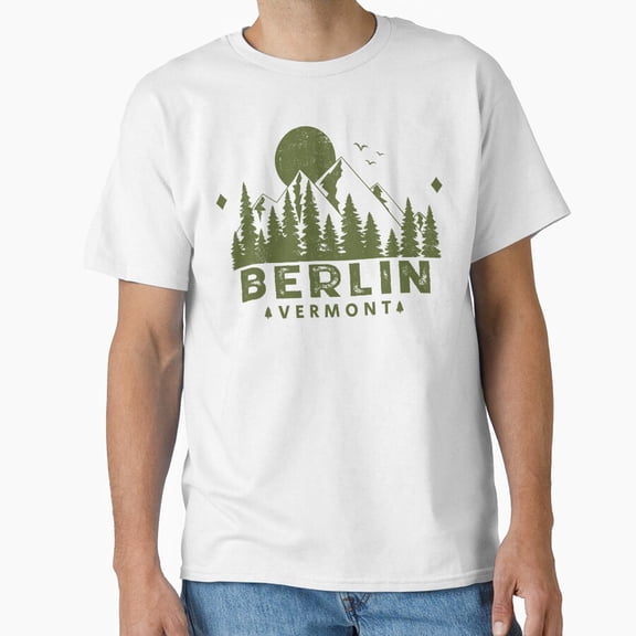 Berlin Vermont Mountain Souvenir Retro T-Shirt