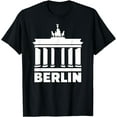 thumbnail image 1 of Berlin with Brandenburg, Gate T-Shirt mens t rghirt men，black，women，misfits，journey ，boys, 1 of 4