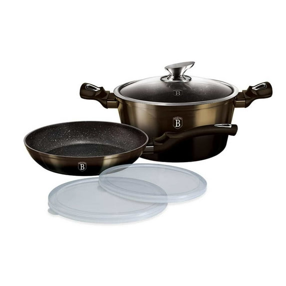 Berlinger Haus 5-Piece Kitchen Cookware Set Black Collection