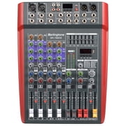 Berlingtone BR-76MX, Professional 6 - Channel Bluetooth Studio Audio Mixer - DJ Sound Controller, USB Drive, PC Recording, RCA, XLR Microphone Jack, 7 Band EQ, 16BIT Digital Multi Effect Processor