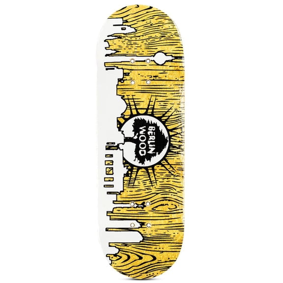 Berlinwood BW Skyline 33mm Wide Low Fingerboard Deck Yellow Maple Pro Setup