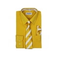 thumbnail image 1 of Berlioni Boys Italian Long Sleeve Dress Shirt With Tie & Hanky, 1 of 1