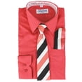 thumbnail image 1 of Berlioni Italy Boys Toddlers Long Sleeve Dress Shirt With Tie & Hanky, 1 of 1