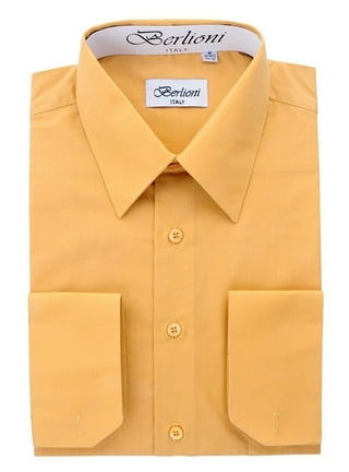 canary yellow mens dress shirt