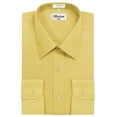 thumbnail image 1 of Berlioni Italy Men's Long Sleeve Solid Premium Dress Shirt, 1 of 4