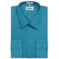 thumbnail image 1 of Berlioni Italy Men's Long Sleeve Solid Premium Dress Shirt, 1 of 4