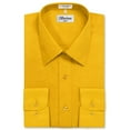 thumbnail image 1 of Berlioni Italy Men's Long Sleeve Solid Premium Dress Shirt, 1 of 1