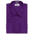 thumbnail image 1 of Berlioni Italy Men's Long Sleeve Solid Premium Dress Shirt, 1 of 4