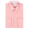 thumbnail image 1 of Berlioni Italy Men's Long Sleeve Solid Premium Dress Shirt, 1 of 4