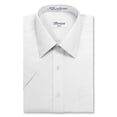 thumbnail image 1 of Berlioni Italy Men's Premium Classic Button Down Short Sleeve Solid Dress Shirt (White,S (14-14½)), 1 of 3