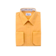 thumbnail image 1 of Berlioni Italy Men's Premium Classic French Convertible Cuff Long Sleeve Dress Shirt Mustard Large 32/33, 1 of 2