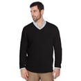 thumbnail image 1 of Berlioni Italy Men's Slim Fit Microfiber V-Neck Dress Pullover Sweater, 1 of 1