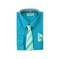 thumbnail image 1 of Berlioni Kids Boys Long Sleeve Dress Shirt Set, 1 of 1