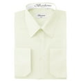 thumbnail image 1 of Berlioni Men's Italian French Convertible Cuff Solid Dress Shirt, 1 of 2