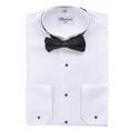thumbnail image 1 of Berlioni Men's 	Wing Tip Collar Tuxedo Bow-tie Dress Shirt White, 1 of 2