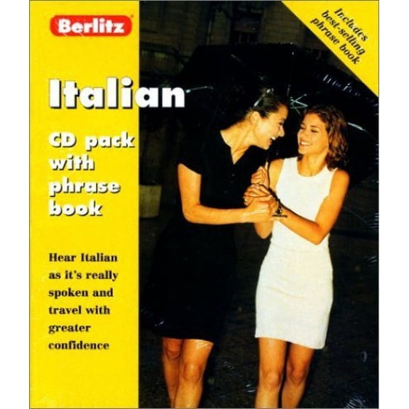 Pre-Owned Berlitz Italian CD Pack With Italian Phrase Book & Dictionary, by Berlitz Editors, (Paperback), FOREIGN LANGUAGE STUDY / Italian, Italian