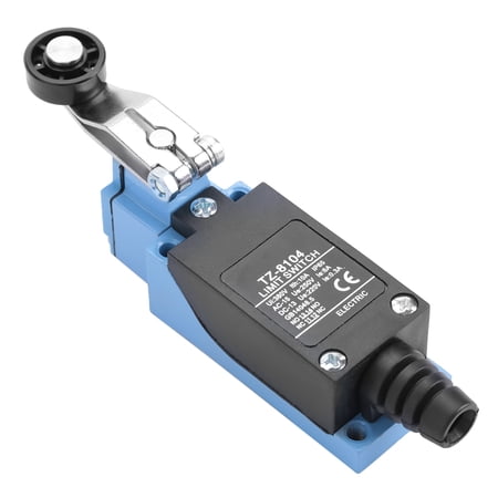 Berme TZ-8104 SPDT Momentary Limit Switch Rotary Roller Lever 6A 250V, Double Loop Type Auto Reset Adjustable Roller Arm Limit Switch (13.00 cm / 5.12 inches)[cite: 1]