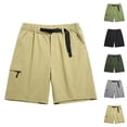 thumbnail image 1 of Bermuda Cargo Shorts for Men Summer Casual Elastic Waist Wide Straight Leg Relaxed Fit Work Shorts with Pockets, 1 of 3