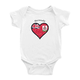 thumbnail image 1 of Bermuda Flag Heart Love Funny Baby Bodysuit Boy Girl Clothes, 1 of 5