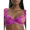 thumbnail image 1 of Bermuda Frill Underwire Bikini Top Swimsuit, 1 of 2