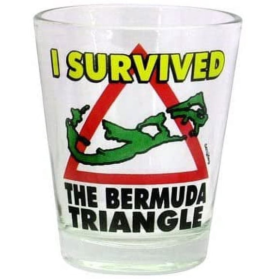 Bermuda "I Survived Bermuda Triangle" Shot Glass