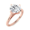 thumbnail image 1 of Bermuda - Moissanite Round Cut Lab Diamond Solitaire Engagement Ring, 1 of 4