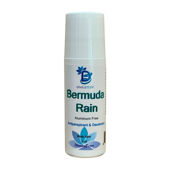 Bermuda Rain Scented Aluminum Free Deodorant, Unisex, All Natural, Diva Stuff