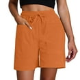 thumbnail image 1 of Bermuda Shorts for Women Trendy 2025 Summer Casual Capri Walking Pants Workout Lightweight Breathable Stretchy Loose High Waisted Short with Pockets S-3XL, 1 of 5