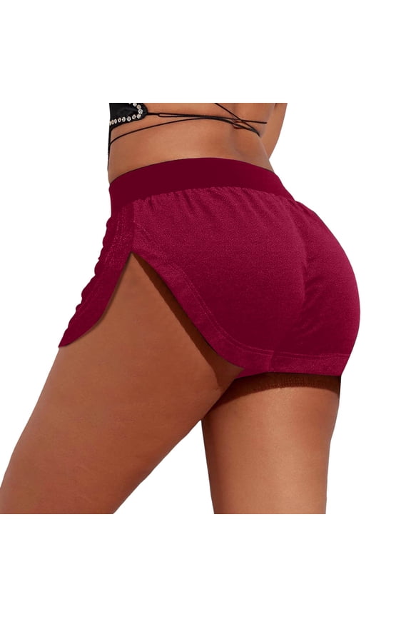 Bermuda Shorts for Women Trendy 2025 Velvet Booty Yoga Sexy High Waist Pole Dance Pants Gym Workout Active Slim Fit Rave Bottoms Casual Summer Jean Shorts S-5XL
