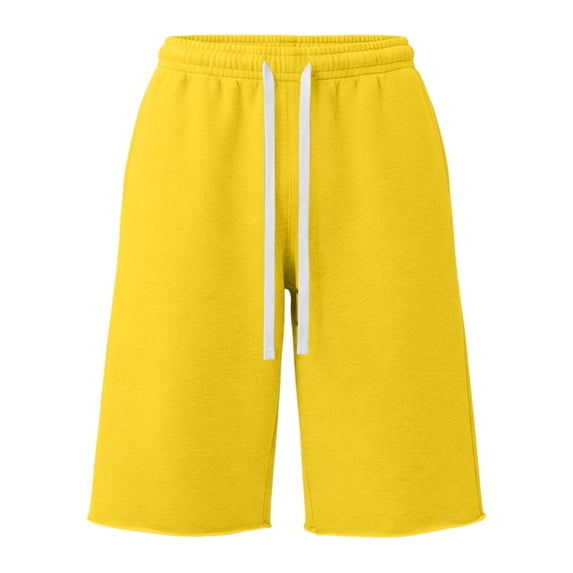 Bermuda Shorts for Men Y2k High Rise Baggy Sweat Shorts Casual Under Knee Summer Shorts with Pockets, L
