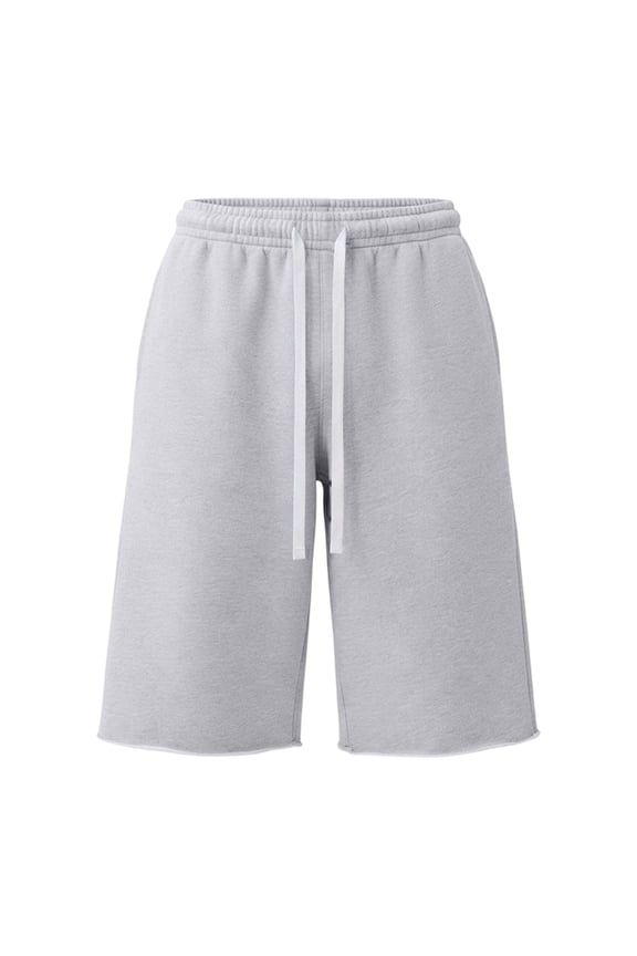 Bermuda Shorts for Men Y2k High Rise Baggy Sweat Shorts Casual Under Knee Summer Shorts with Pockets, L
