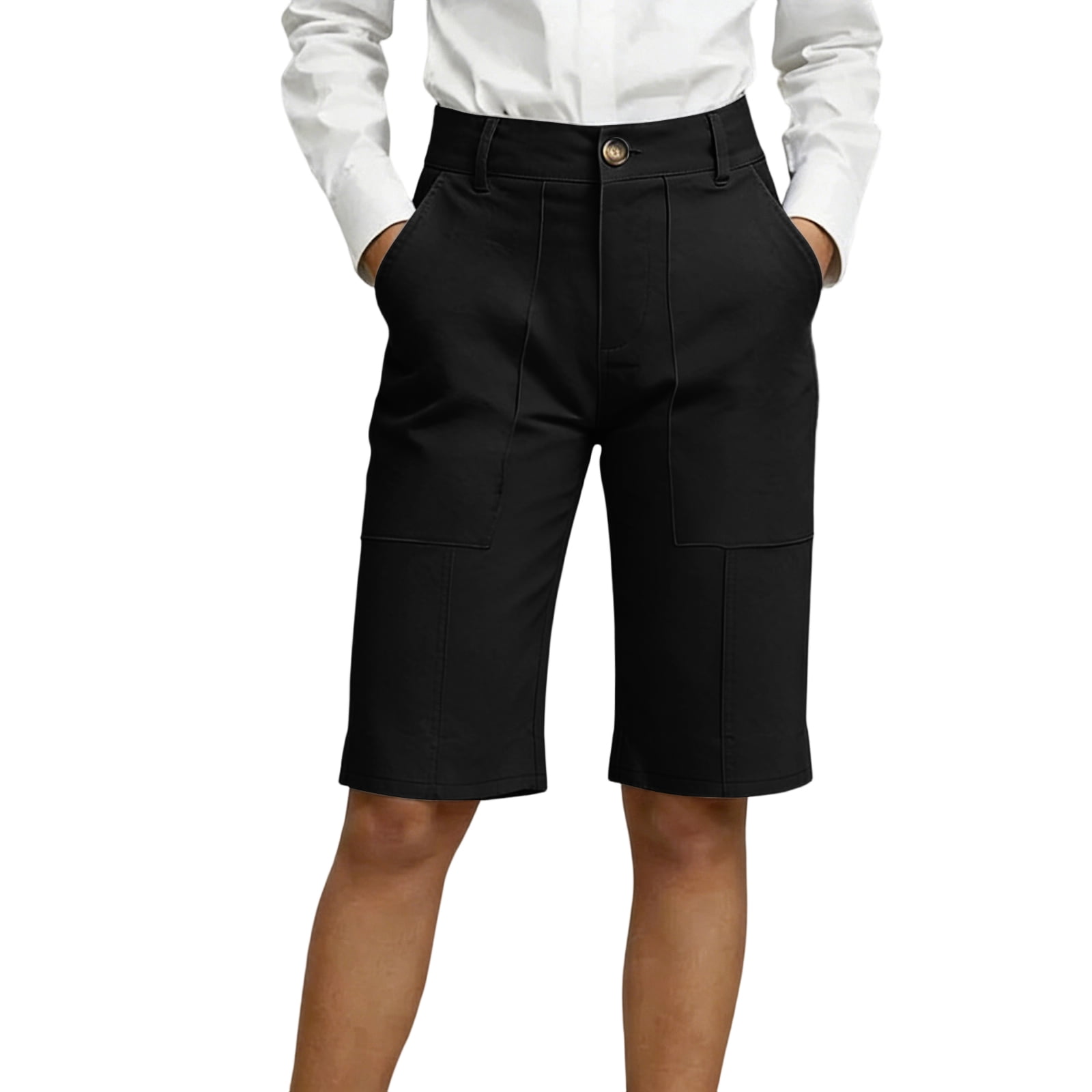 knee length dress shorts women's Womens Knee-Length Shorts