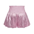 thumbnail image 1 of Bermuda Shorts for Women Trendy 2025 Elastic Waisted Pleated Ruffle Cute Beach Flowy Casual Loose High Waisted Short S-XL, 1 of 4