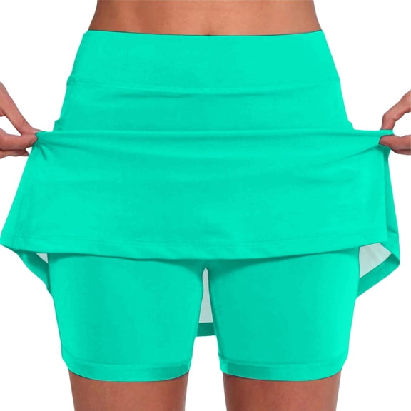 Bermuda Shorts for Women Trendy 2025 Elastic Yoga Skirt Color Sports Lightweight High Waisted Tight Print Jogging Beach Vacation S-5XL