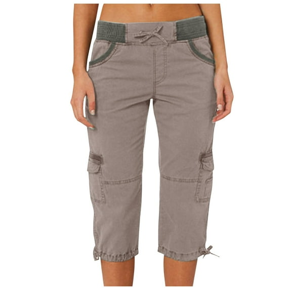 Bermuda Shorts for Women Trendy 2025 Summer Trousers Sports Cropped Pants Overalls Thin Loose Cargo Casual Summer Jean Shorts with Pockets S-2XL