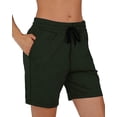 thumbnail image 1 of Bermuda Shorts with Pockets Active Draw string Jersey Summer Shorts, 1 of 5