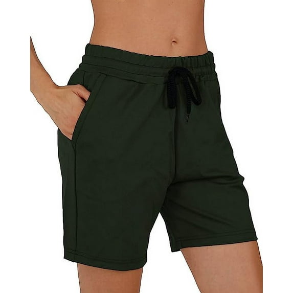 Bermuda Shorts with Pockets Active Draw string Jersey Summer Shorts
