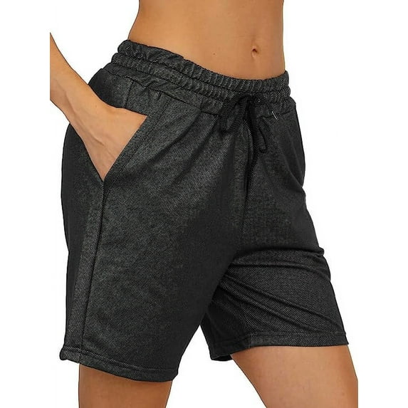 Bermuda Shorts with Pockets Active Draw string Jersey Summer Shorts
