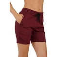 thumbnail image 1 of Bermuda Shorts with Pockets Active Draw string Jersey Summer Shorts, 1 of 5