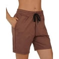 thumbnail image 1 of Bermuda Shorts with Pockets Active Draw string Jersey Summer Shorts, 1 of 5