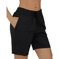 thumbnail image 1 of Bermuda Shorts with Pockets Active Draw string Jersey Summer Shorts, 1 of 5