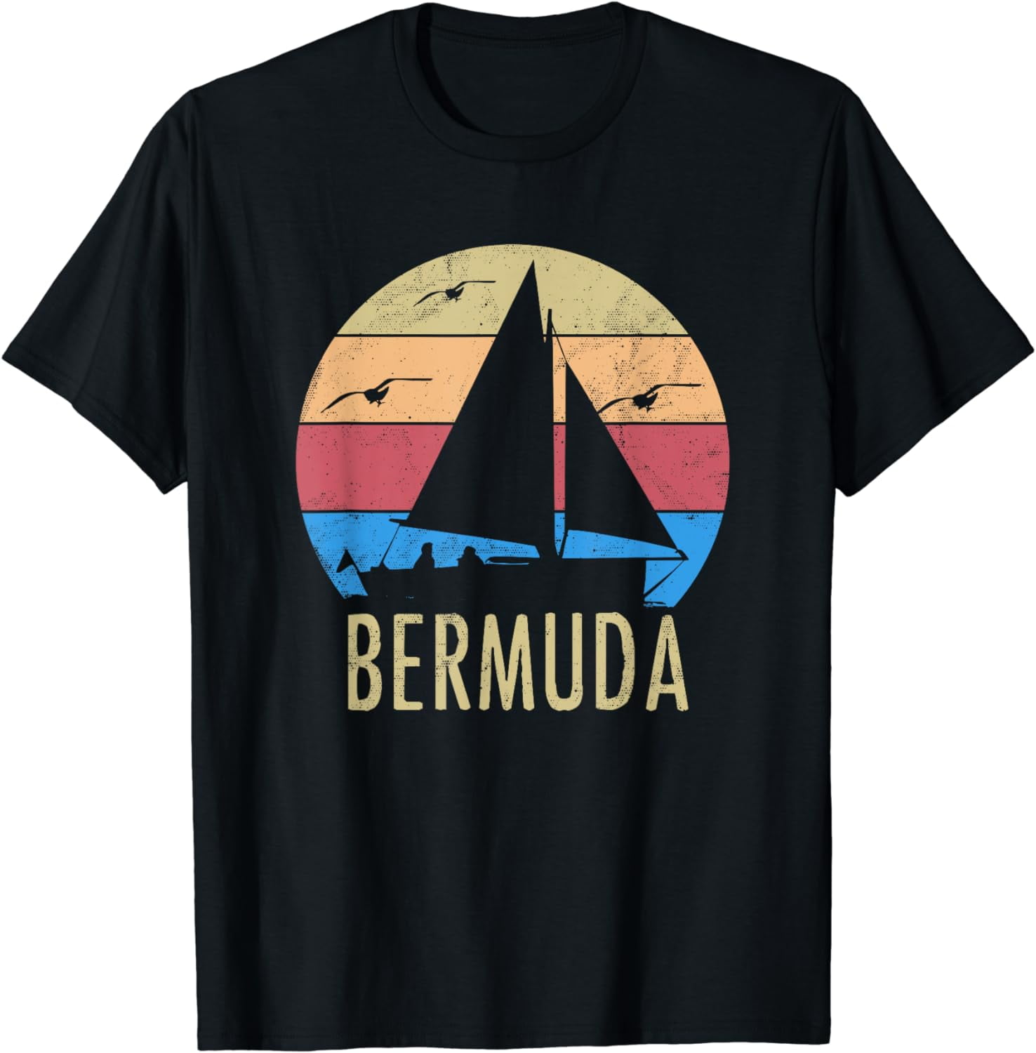 Bermuda Vintage Sailing Sailboat Sailor Souvenir Gift TShirt