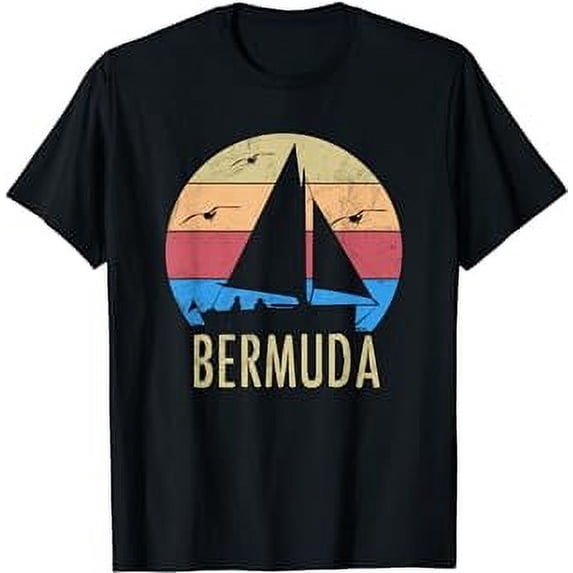 Bermuda Vintage Sailing Sailboat Sailor Souvenir Gift T-Shirt