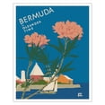 thumbnail image 1 of Bermuda in Oleander Time - Vintage Travel Poster by Adolph Treidler c.1952 - Fine Art Matte Paper Print (Unframed) 16x20in, 1 of 4